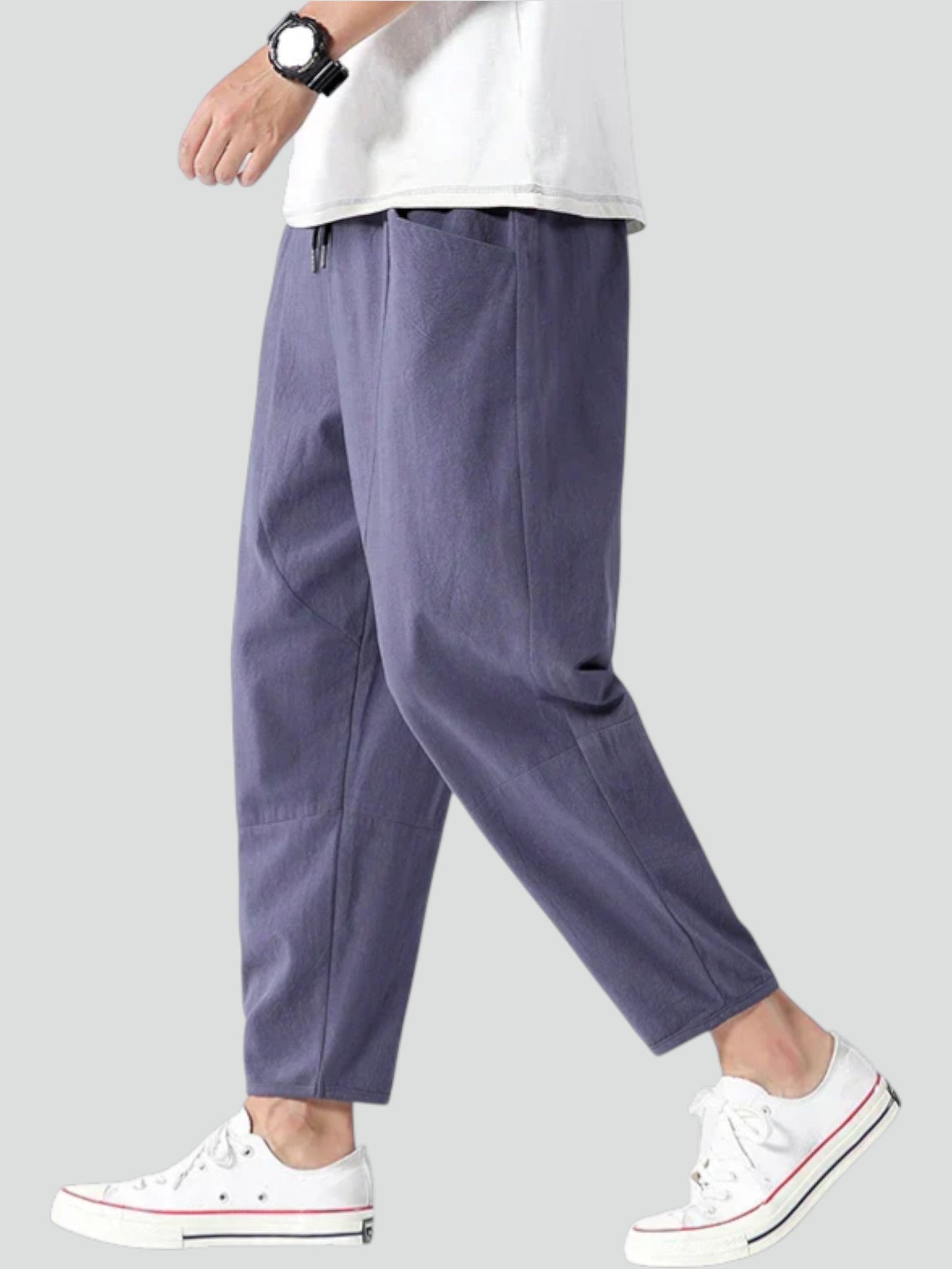 Kyoto – Pantaloni Cropped in Lino