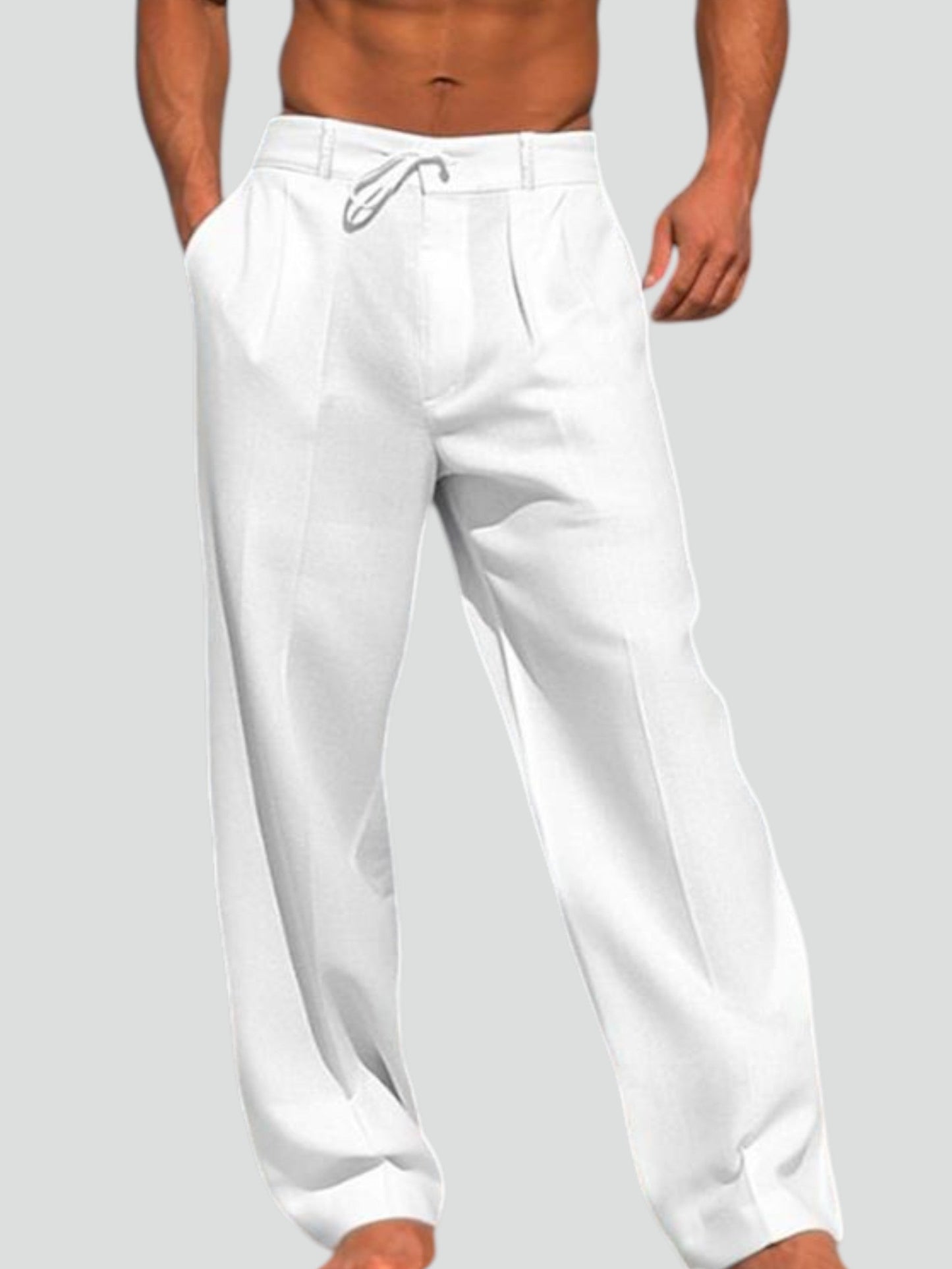 Andrei - Pantaloni in Lino Semplice