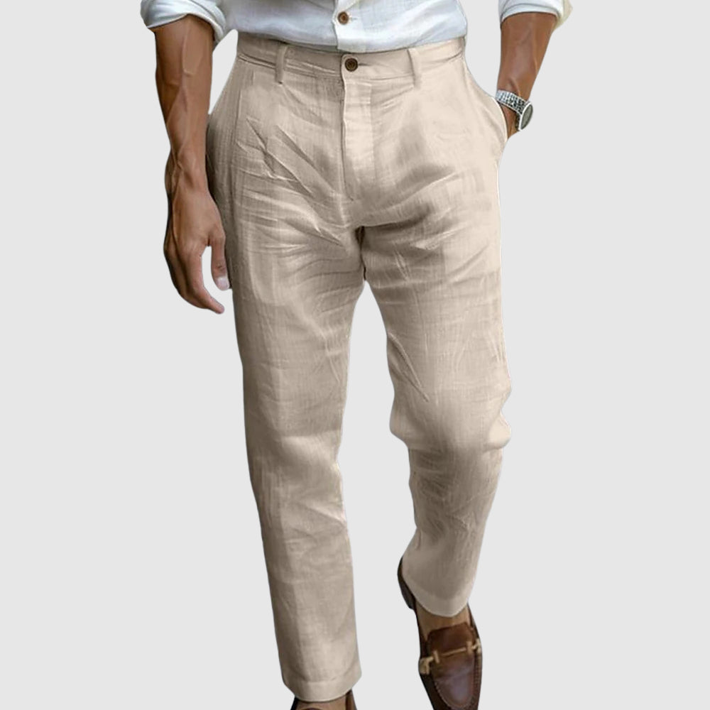 Moretti | Pantaloni in lino leggero