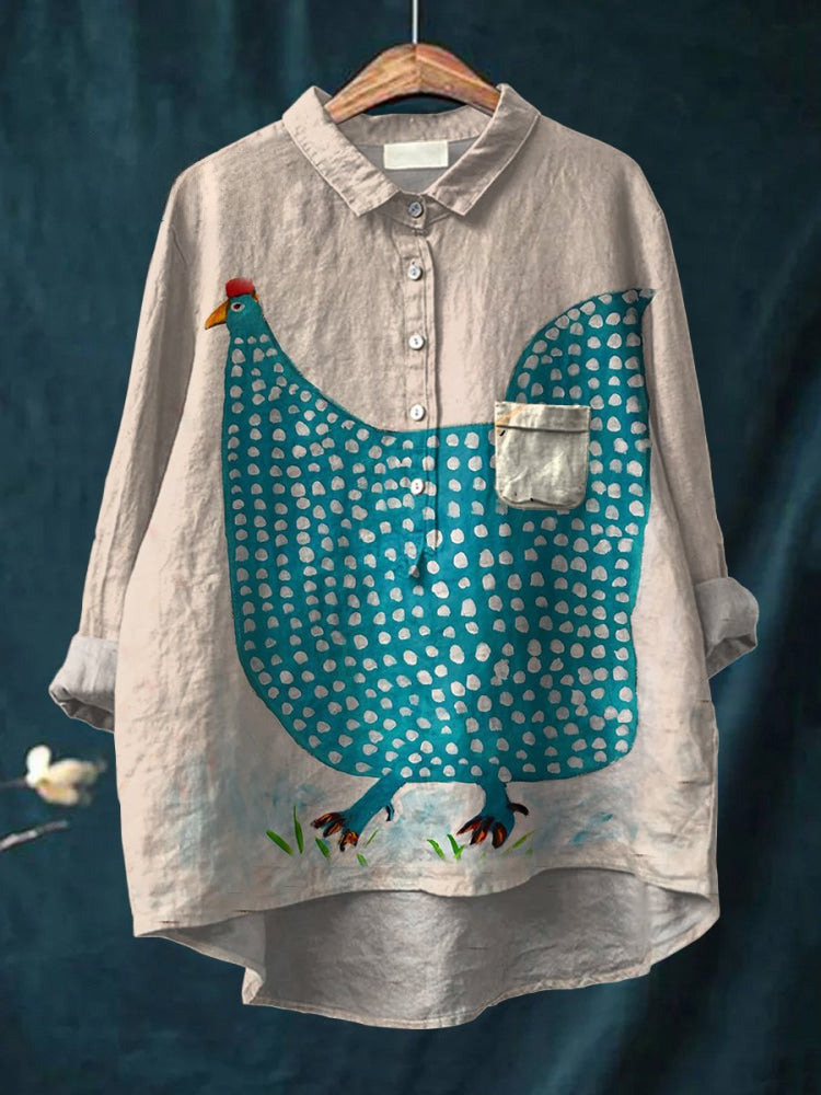 Hannah | Camicia Blu Gallina
