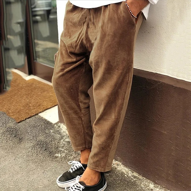 MARIO | Pantaloni a Coste per Comfort e Stile Estivo